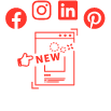 Social Media-Redaktion und -Kampagnen Icon